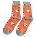 Miss Sparrow Jumping Sheep Socks Orange