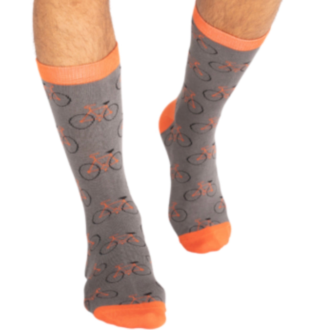 Mr Heron Bikes Repeat Socks Grey