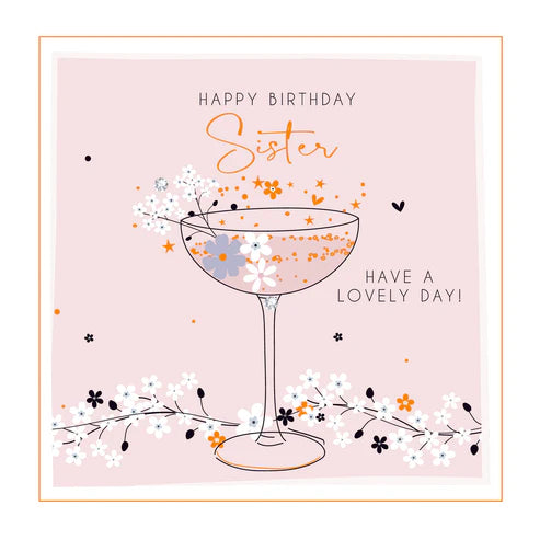 Belly Button Designs Happy Birthday Sister Card