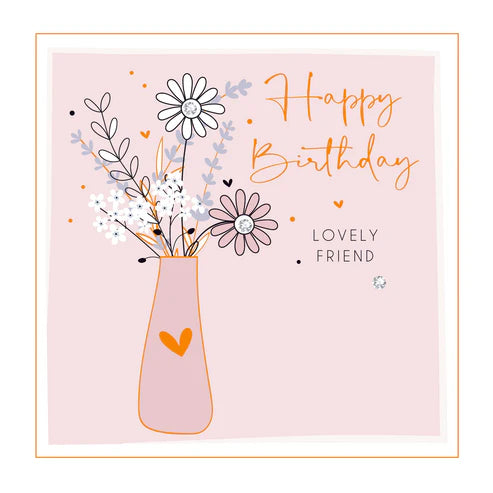 Belly Button Designs Happy Birthday Lovely Friend Card