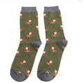 Mr Sparrow Mr Sparrow Tractor Socks Olive
