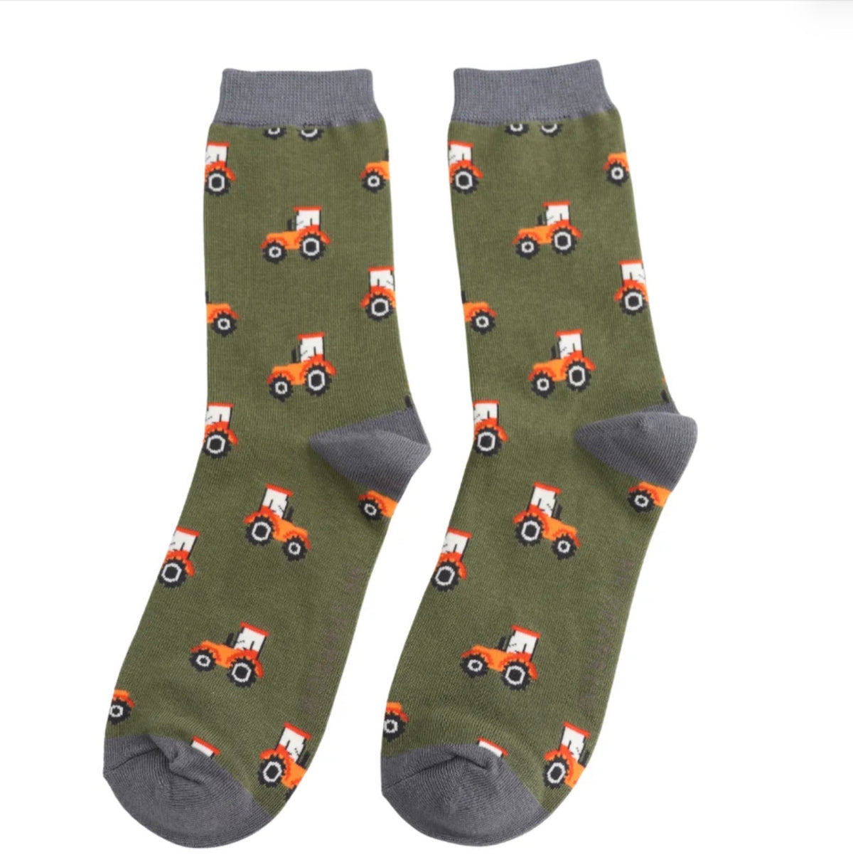 Mr Sparrow Mr Sparrow Tractor Socks Olive