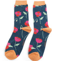 Miss Sparrow Poppy Socks Navy