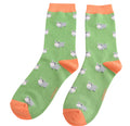 Miss Sparrow Hippos Socks Green