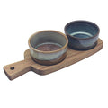 Acacia Lustre 2 Dishes On Tray