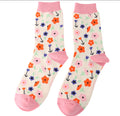 Miss Sparrow Little Flowers Socks Cream