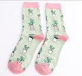 Miss Sparrow Small Succulent Socks Mint