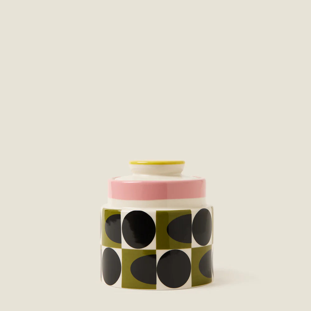 Orla Kiely Storage Jar Spot Square Oval