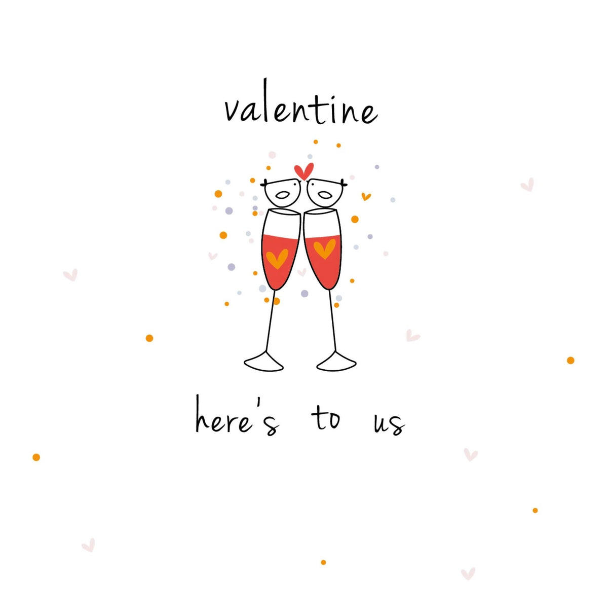 Belly Button Designs Valentine Here’s To Us Card