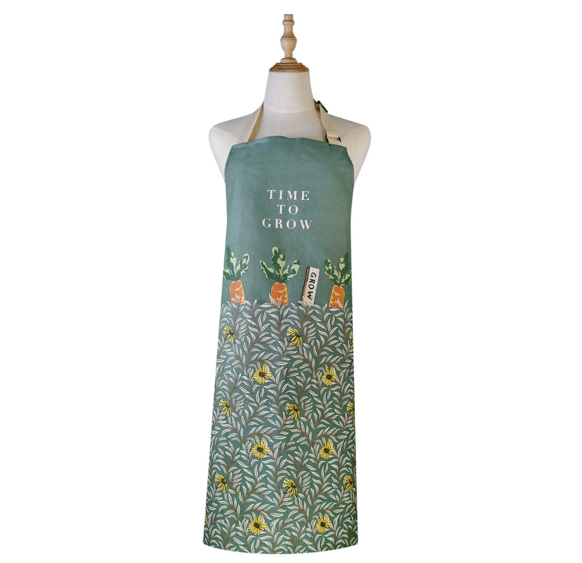 Ulster Weavers Time to Grow Cotton Apron in Green