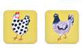 Ulster Weavers Chick Chicken Coasters 4 Pack in Yellow