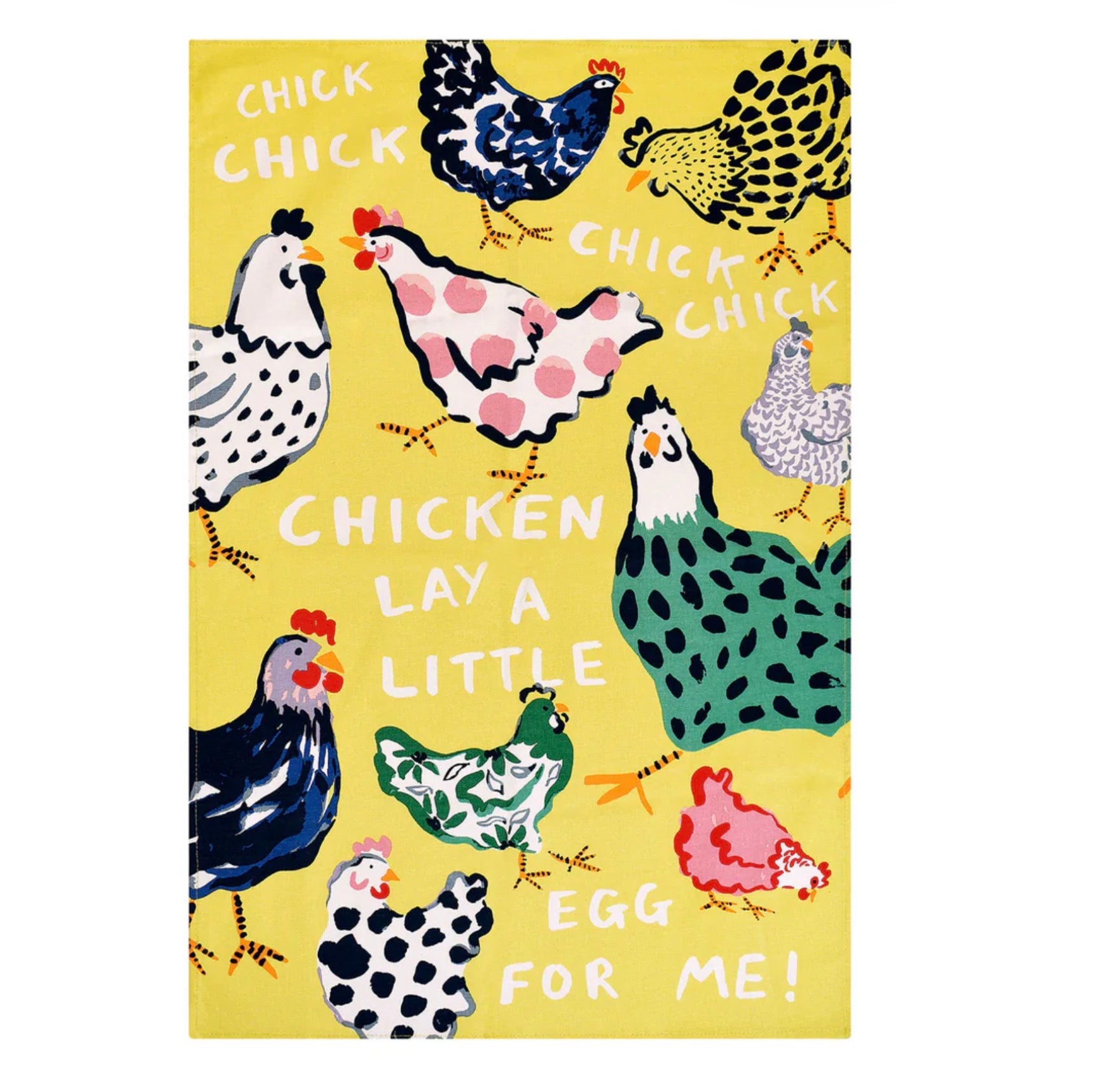 Ulster Weavers Chick Chicken Cotton Tea Towel in Yellow
