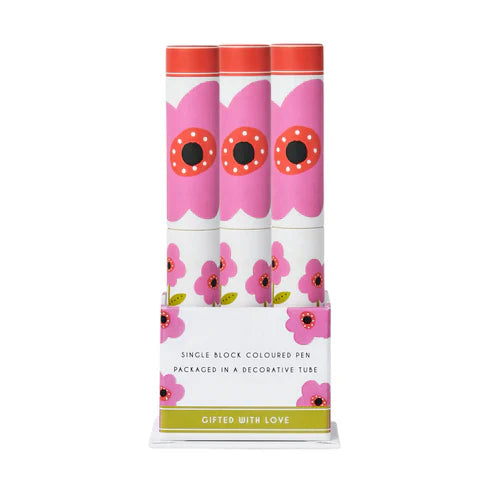 Belly Button Designs Mauve Flower Single Pen
