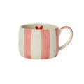 Belly Button Designs Stripes & Heart Stoneware Mug