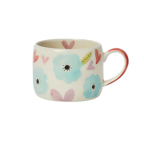 Belly Button Hearts & Flowers Stonewall Mug