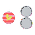 Belly Button Designs Heart & Stripes Compact Mirror