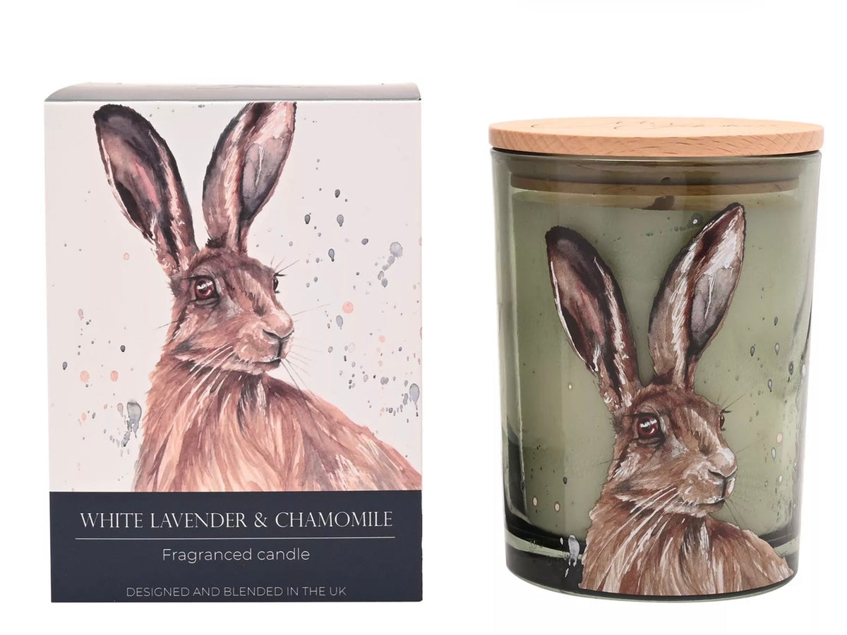 Meg Hawkins 250g Candle Hare White Lavender & Chamomile
