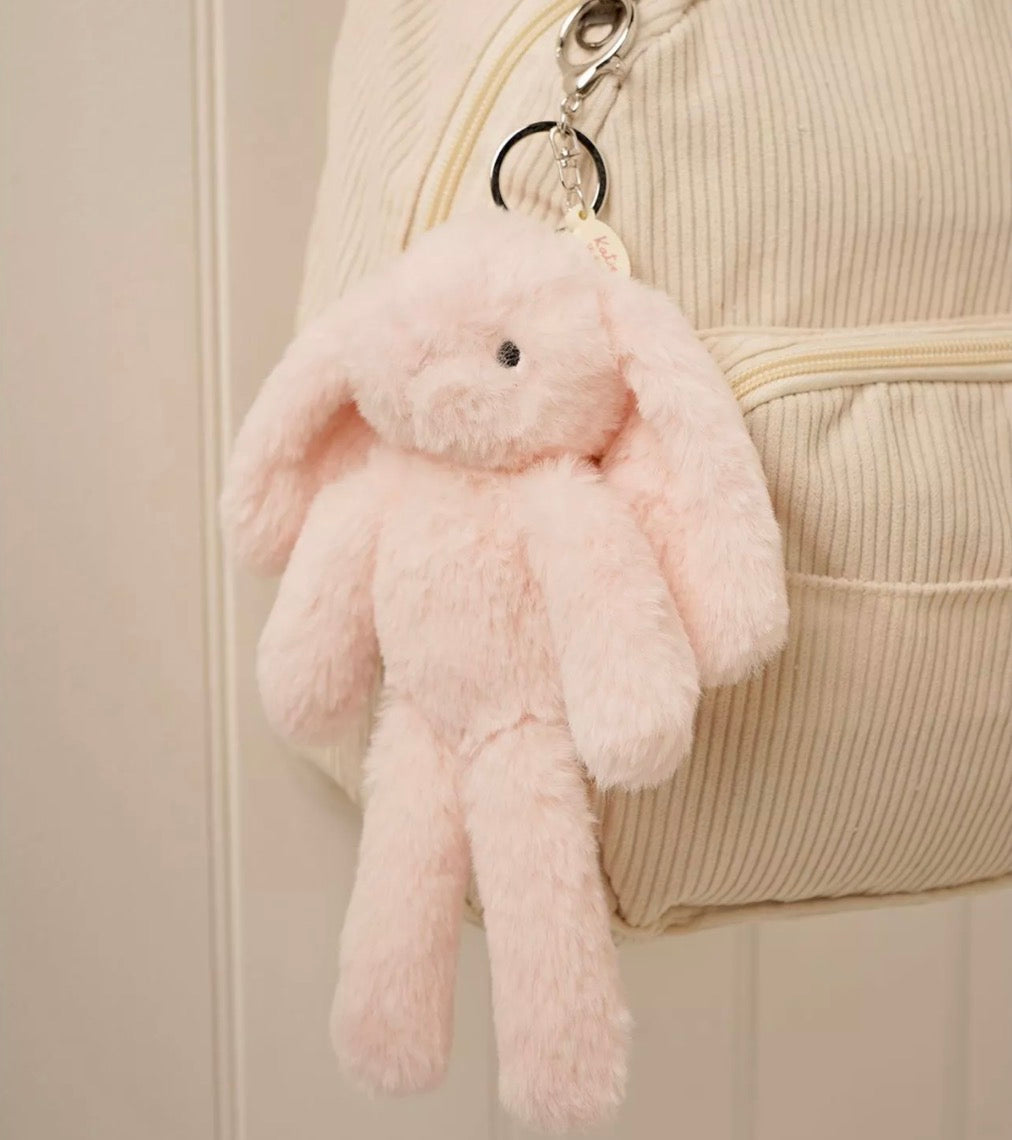 Katie The Plush Light Pink Bunny Keyring