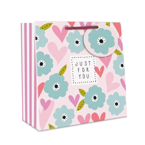 Belly Button Designs Hearts And Flowers Medium Giftbag