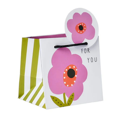 Belly Button Designs Mauve Flower Mug Giftbag
