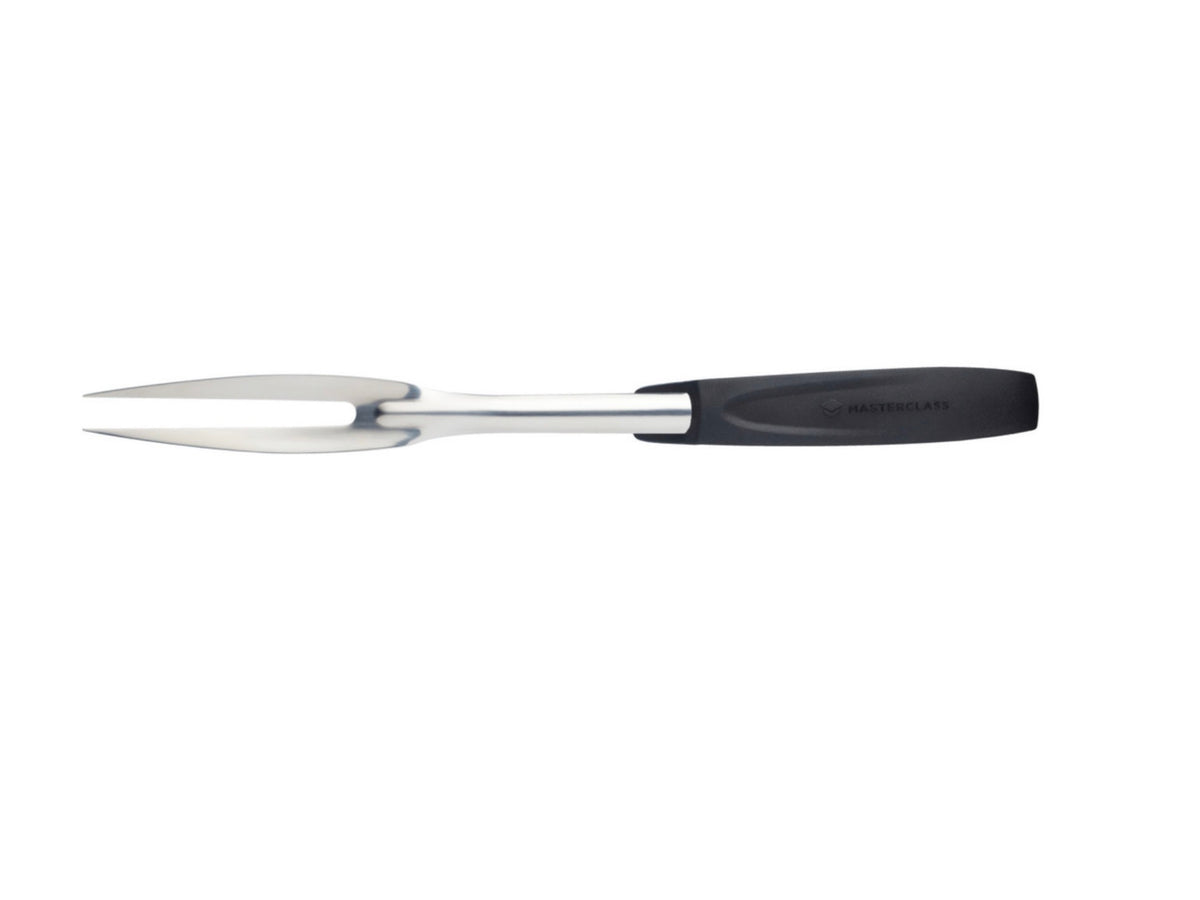 MasterClass Stainless Steel Carving Fork Black