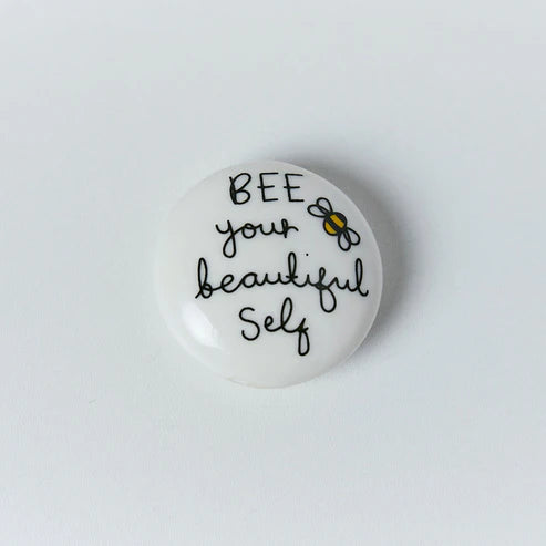 Belly Button Designs Ceramic Token Bee Your Beautiful Self