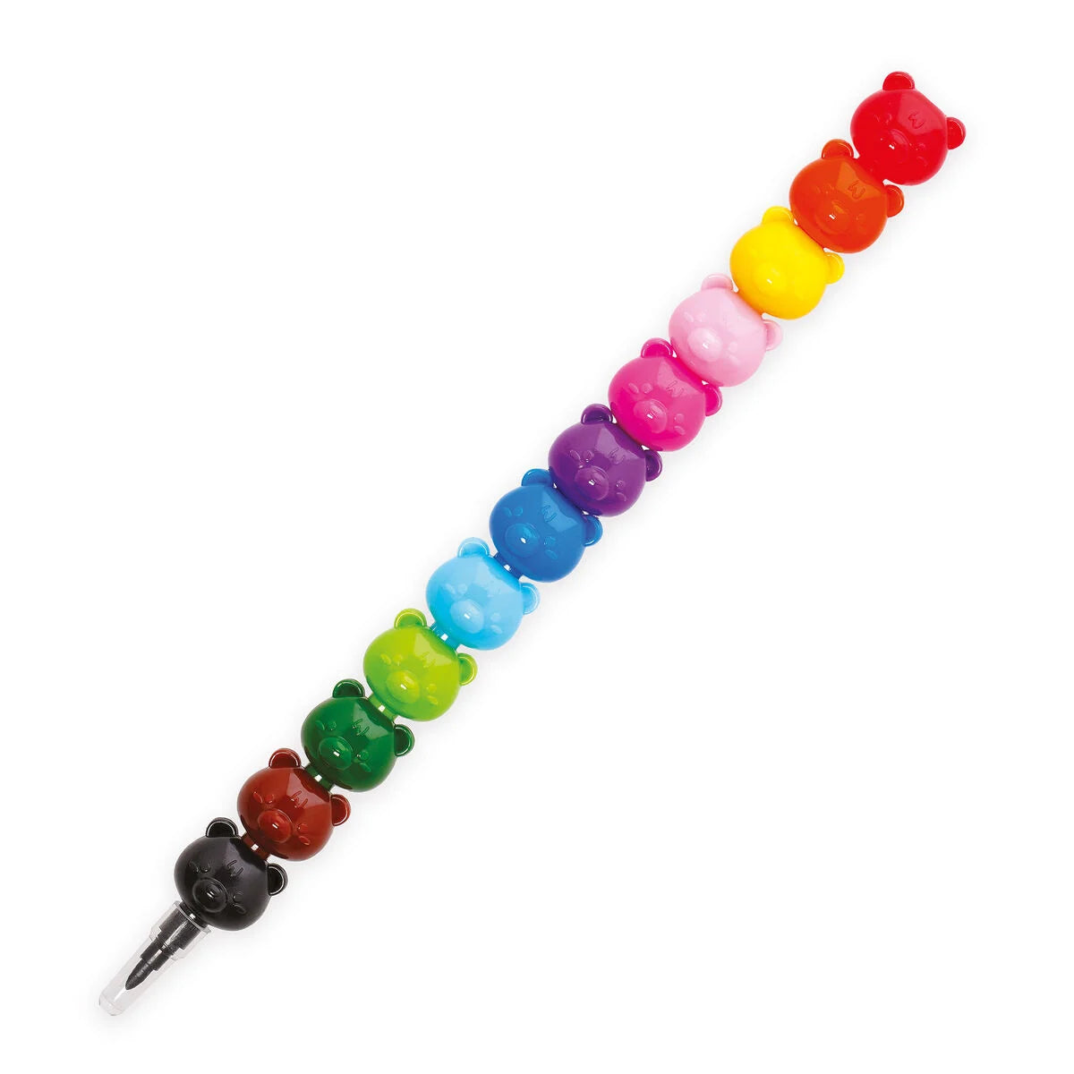 Legami 12 Stackable Crayons Teddy Bear