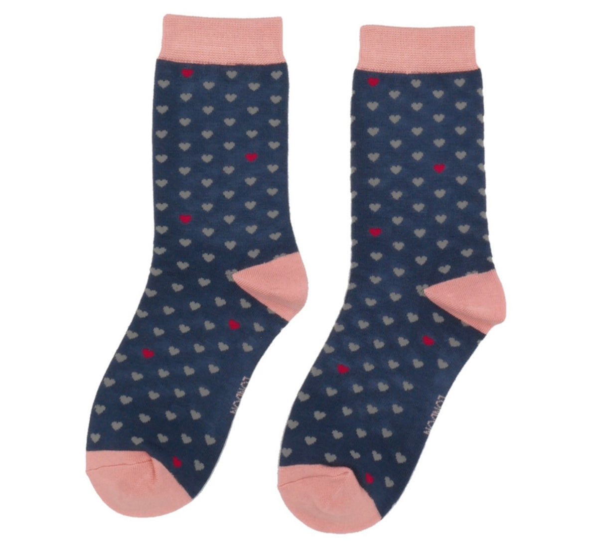 Miss Sparrow Little Heart Socks Navy