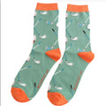 Mr Sparrow Golf Pattern Socks Green
