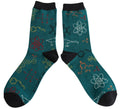 Mr Sparrow Science Socks Teal
