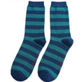 Mr Sparrow Simple Stripes Socks Teal