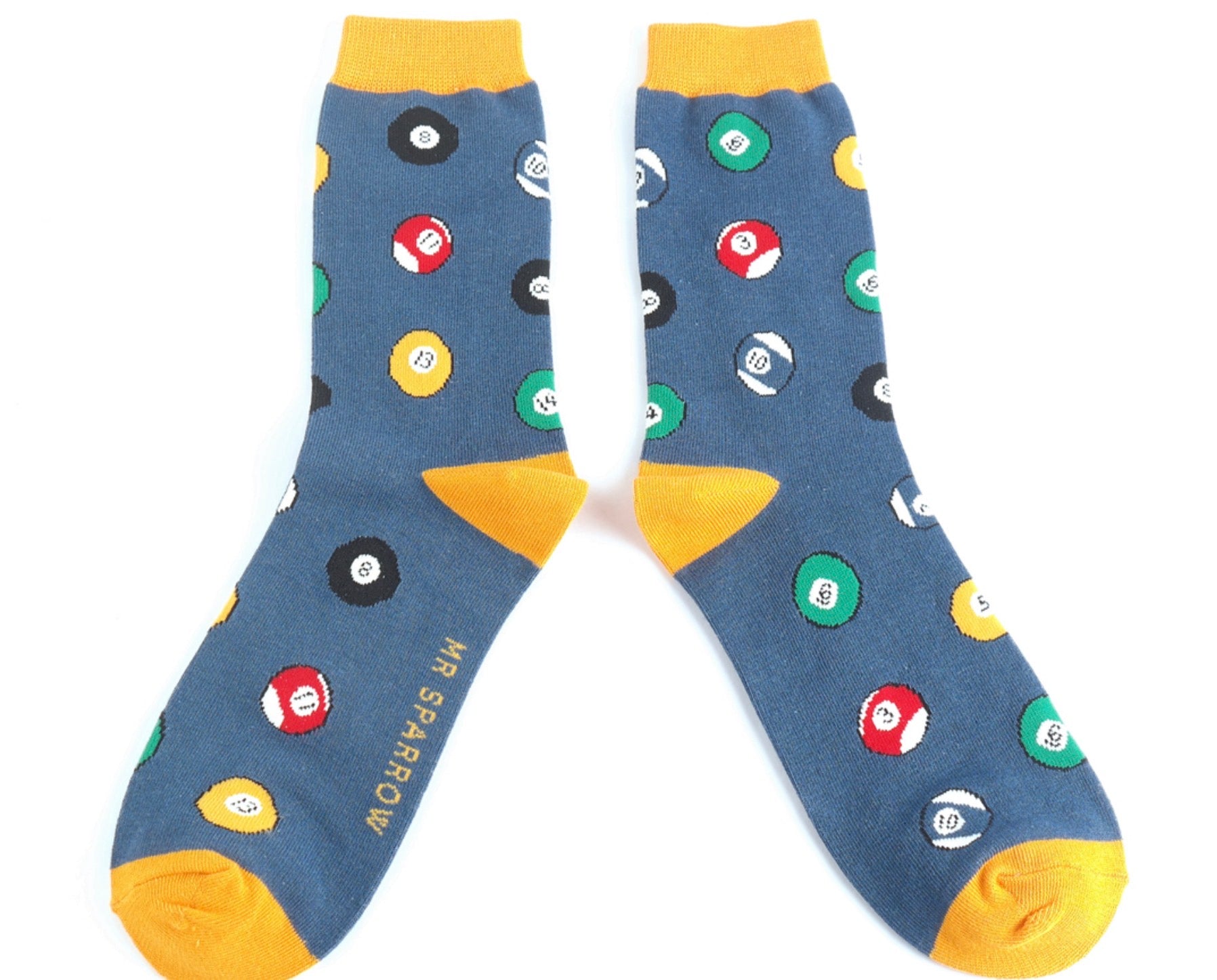 Mr Sparrow Pool Balls Socks Navy