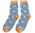 Mr Sparrow Hippos Socks Denim