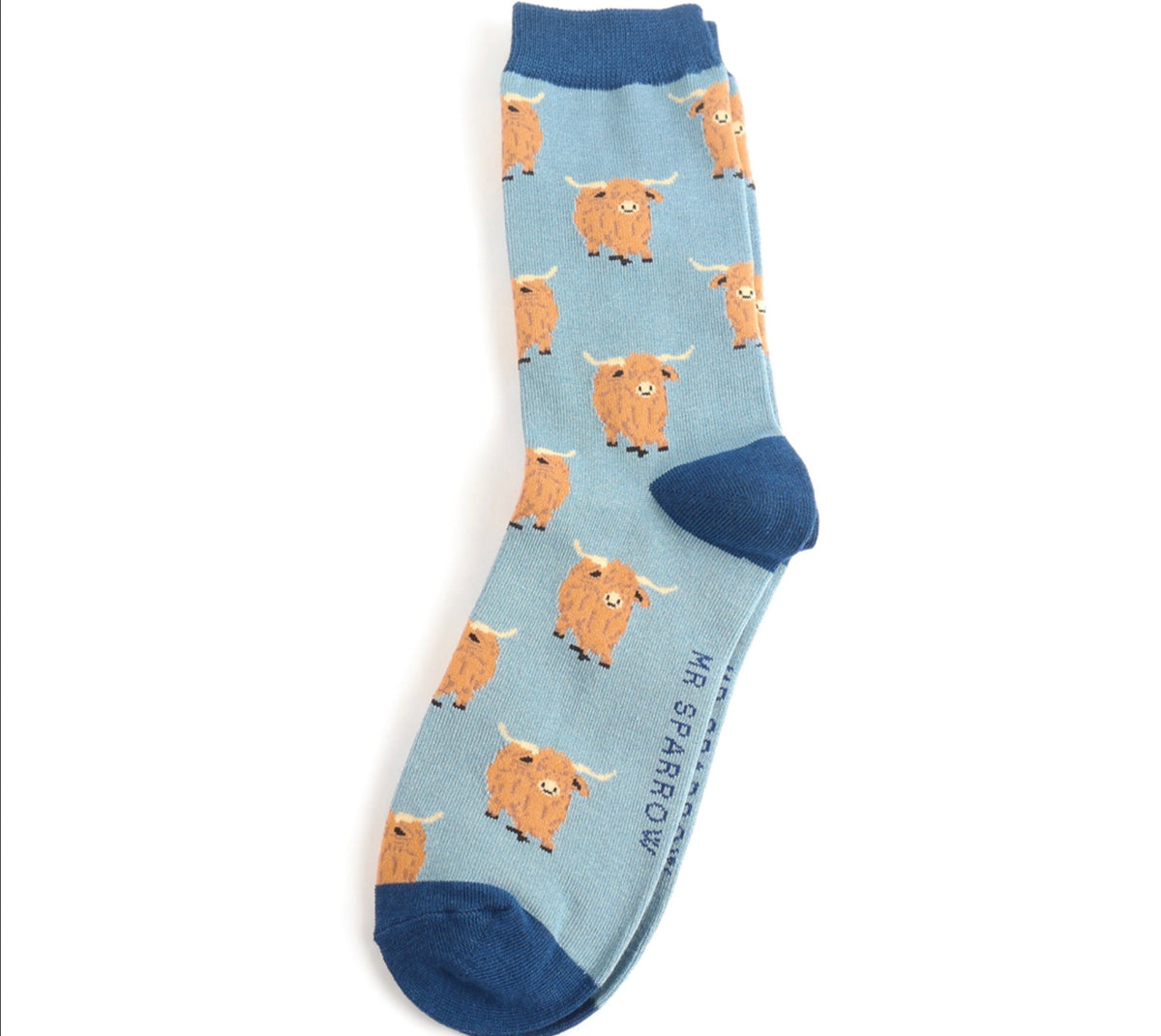 Mr Sparrow Highland Herd Blue Socks