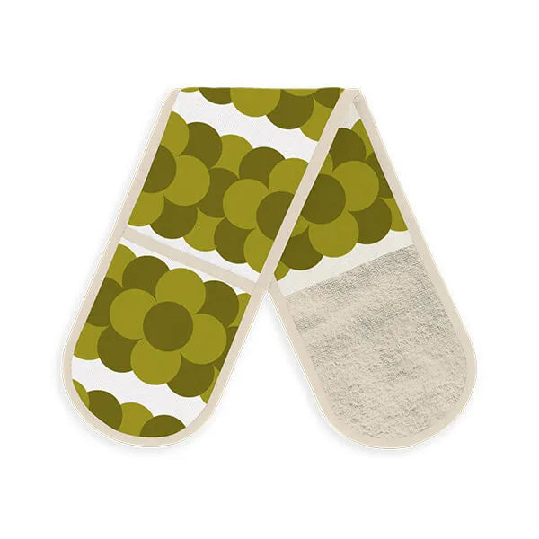 Orla Kiely Retro Green Stripe Double Oven Glove