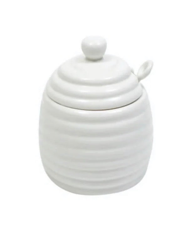 Maxwell Williams White Basics Honey Pot With Spoon