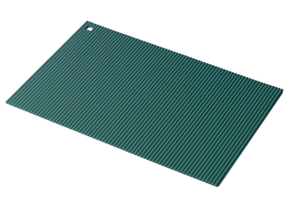 Zeal Silicone Trivet Jumbo Rectangular Hot Mat Forest Green