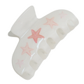 Red Cuckoo Starfish Hair Claw Clip
