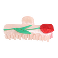 Red Cuckoo Tulip Hair Claw Clip