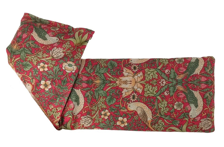 The Wheat Bag Company William Morris Strawberry Thief Crimson Cotton Unscented Wheat Bag