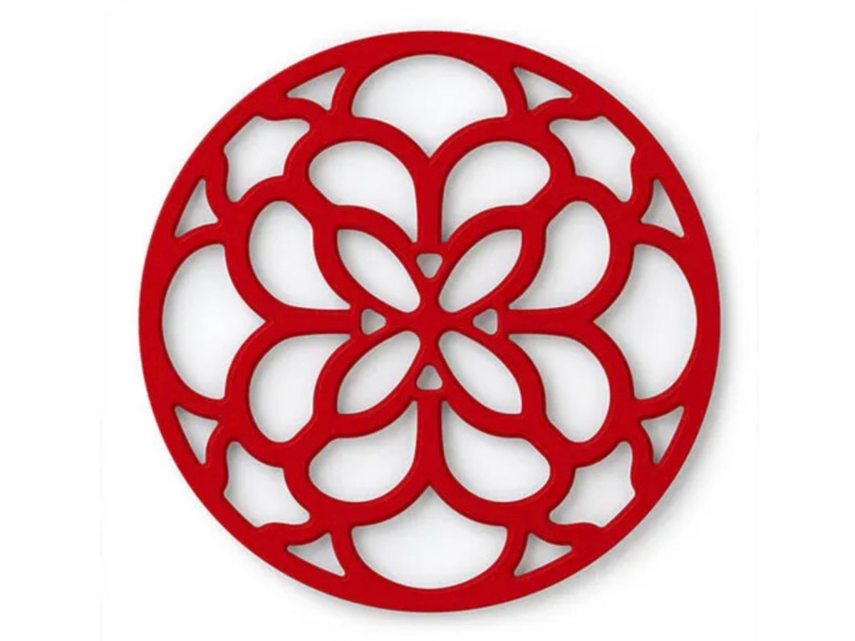 Zeal Silicone Heritage Circular Trivet Red 18cm