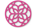 Zeal Silicone Heritage Circular Hot Mat Trivet, Neon Pink 18cm
