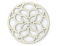 Zeal Silicone Heritage Circular Hot Mat Trivet, Cream 18cm