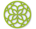 Zeal Silicone Heritage Circular Hot Mat Trivet, Neon Lime 18cm
