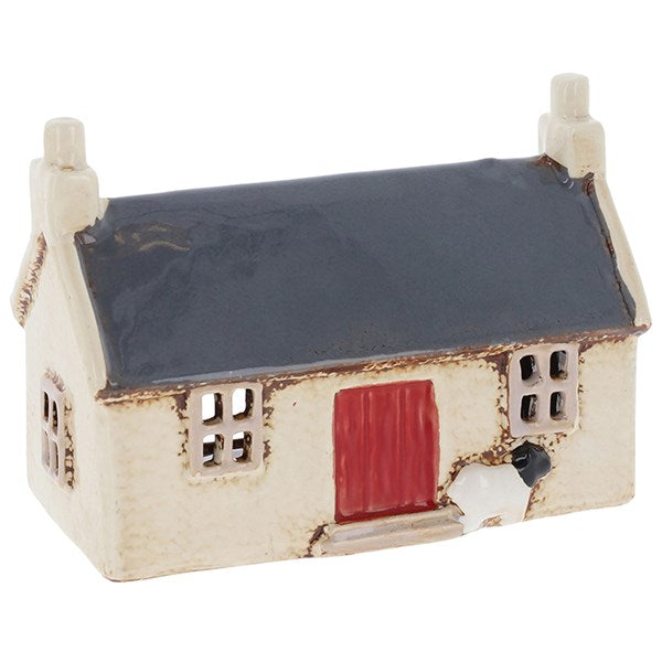 Village Pottery Croft House Navy Roof
