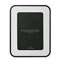 Impressions Black Oval Corner Photo 5" x 7"