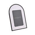 Impressions Black Steel With White Mount Arch Photo Frame 4 x 6"