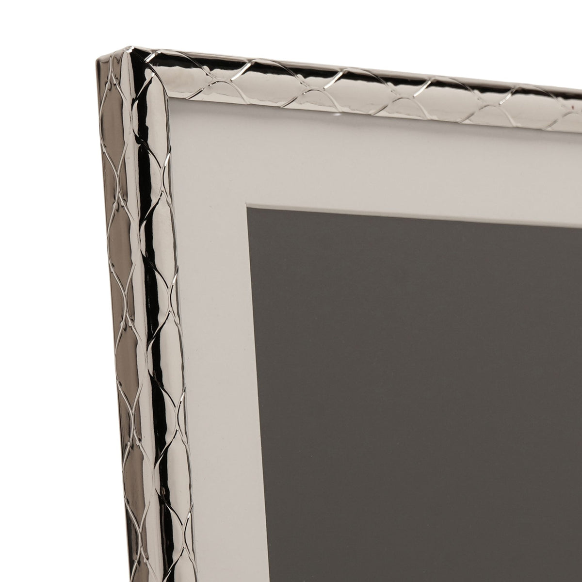 Impressions Criss Cross Silver Photo Frame 5" x 7"