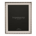 Impressions Criss Cross Silver Photo Frame 8" x 10"