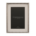 Impressions Criss Cross Silver Photo Frame 4" x 6"